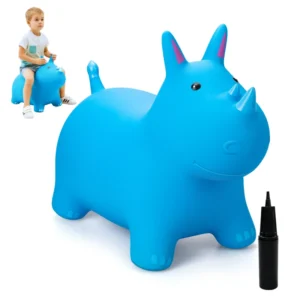 Recommended Ride on Bouncy Animal Toy Rhino Bouncy Animal Bounce Jumping Horse Play Toys