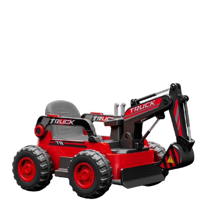 Red 12V Kids Ride On Car Electric with Bucket for Five Years Old
