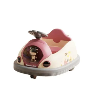 Red 360° Rotating Kids Electric Bumper Car Battery Powered Ride-On Toy