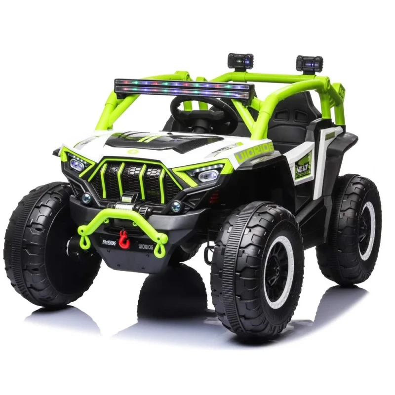 Remote Control Baby Electric Four Wheeled Ride on Toy Kids Electric Car 2 Seats for Ages 2 4 Battery Powered Plastic Vehicle