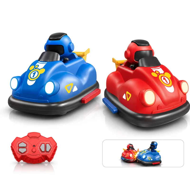 Remote Control Bumper Car 2pcs 4 Channel Interactive Versus Game Collision Pop up Battle Car Toy for Kids Indoor Outdoor