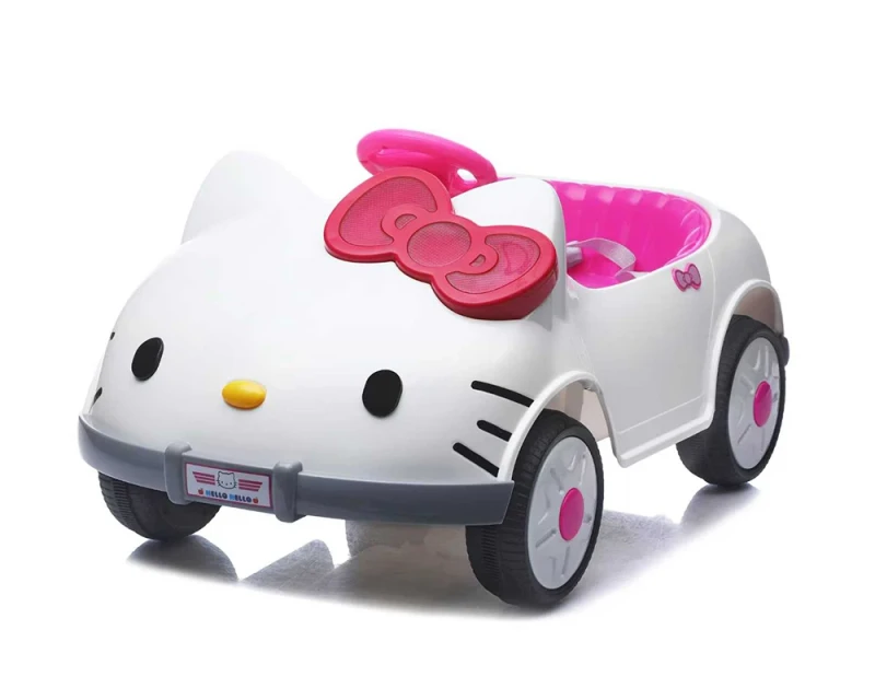 Remote Control Kids Electric Car Ride On Toy for Toddlers with Swing Function Music and Light
