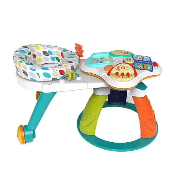 Removable 3 in 1 Seat Rotate Game Table Toy Electric Music Study Standing Baby Toys Educational