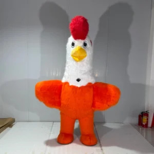Ride On Rooster Inflatable Costume Adult Kids Blow Up Suit for Commercial Advertising Parade MOQ 1 PCS 2m