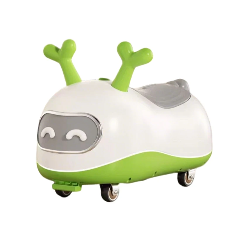 Ride On Swing Car for Babies & Toddlers Four Wheel 360 Degree Rotation Plastic Construction Sliding & Wiggle Fun