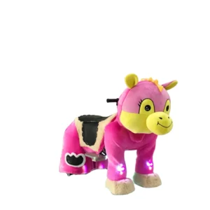 Ride for Kids Plush Stuffed Electric Battery Operated Ride Animals on Wheels