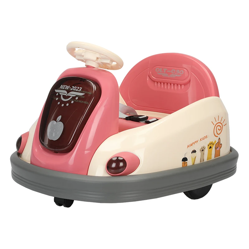 Ride on Electric Bumper Car for Kids 2-Speed Ages 1 2 3 4 5 Year Old Girls Christmas Toys Children Gift