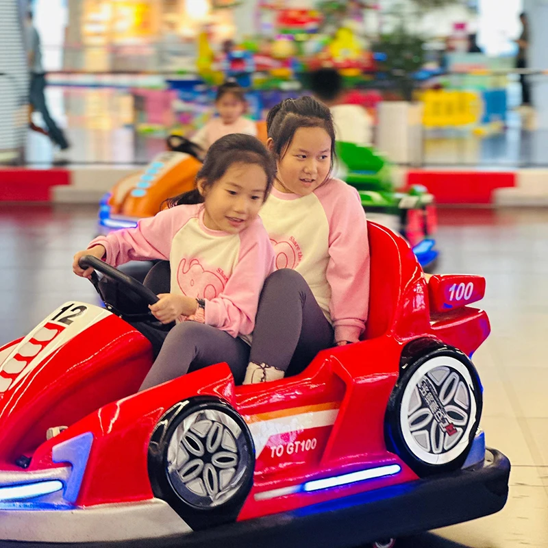 Ride on Electric Drift Bumper Car for Kids Toddlers Indoor Outdoor Battery Operated Remote Control 48V Fiberglass School