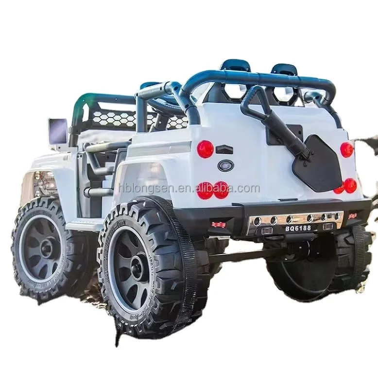 Rideon 4 Seater Electric 24V Ride on Car for Kids Oversize 4 Engine Battery Toy UTV Big Size Plastic Children's Car