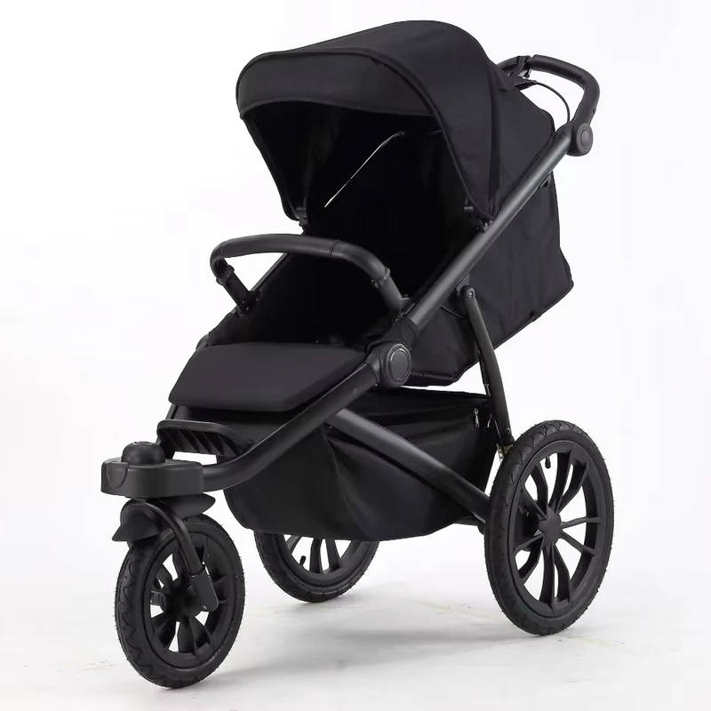 Ridge All Terrain Jogging Stroller Baby Stroller Can Sit and Lie Flat with Three Wheeled Portability