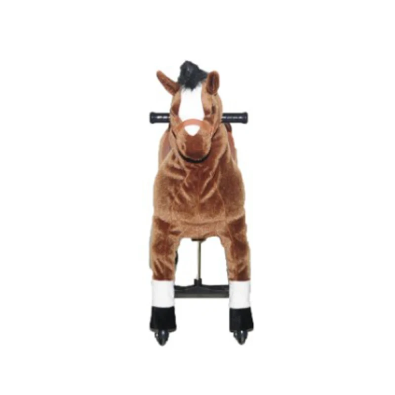 Riding Animal Plush Stuffed Rocking Horse Ride on Toy with Customized Color for Kids Party Games