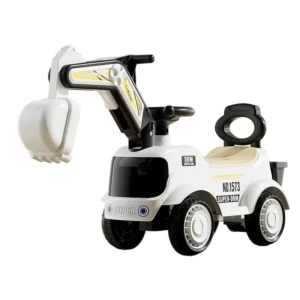 Riding Car Toy for Children Aged 2-4 Battery-Powered Plastic Ride-On with Sliding Music & Lights