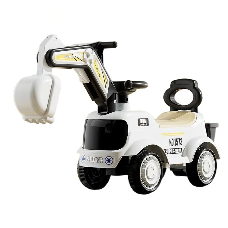 Riding Car Toy for Children Aged 2-4 Battery-Powered Plastic Ride-On with Sliding Music & Lights