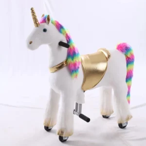Riding Horse Toy Kids Ride on Unicorn Toy Free of Power Charging Feet Driving