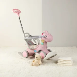 Rocking Horse Toy Plastic Ride on Rocking Horse Baby Walker for Outdoor Play