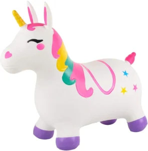 Rubber Inflatable Animal Bouncing Unicorn Inflatable Ride on Jumping Animal Unicorn Hopper Toys