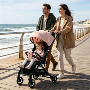 SHUANG XING Lightweight Foldable Baby Stroller Airplane Carry on 5 Point Safety Harness