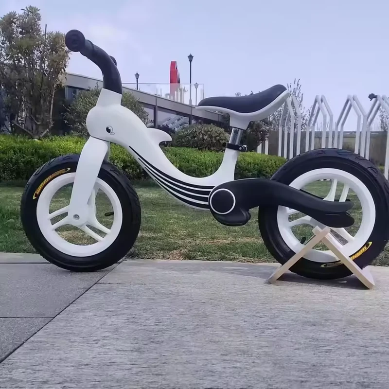SL1279F Air 12" Nylon Wave Fiber Glass Kids Balance Bike for Walk Bike Foldable Frame Street Bike 2 Wheels No Pedal Run