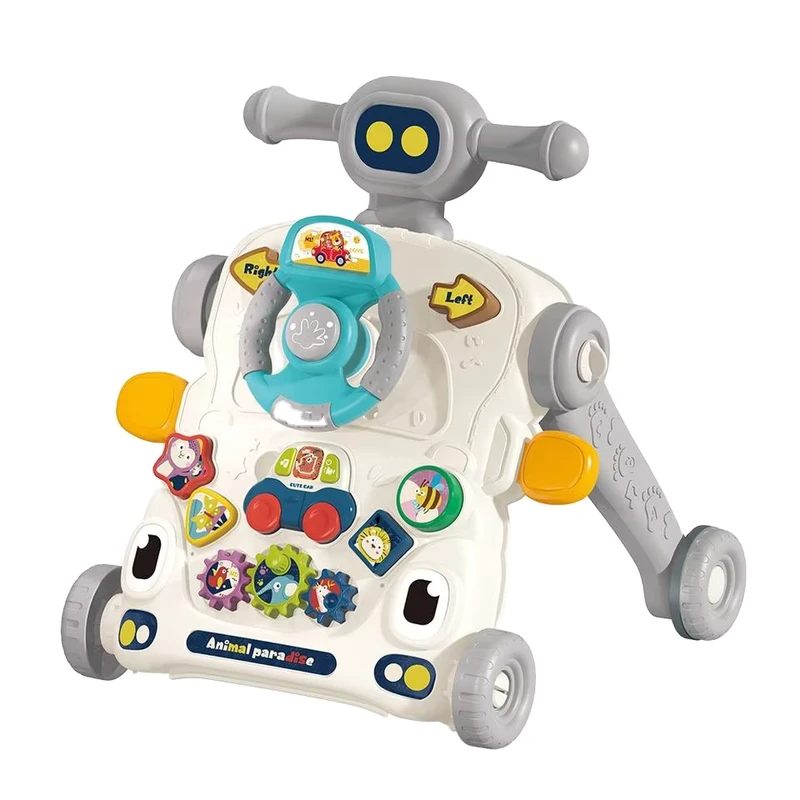 SY 3 in 1 Multi Function Toddlers Learning Walking Trolley Baby Activity Table Walker