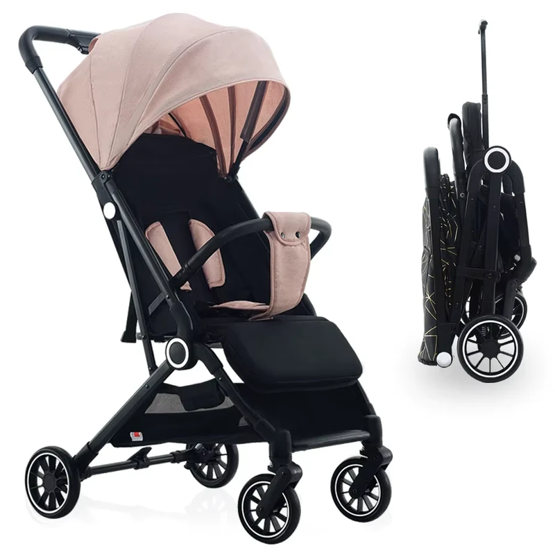 Safe & Comfort Baby Stroller Full Canopy Multi Position Recline Lightweight