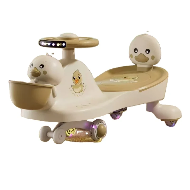 Safe Plastic Children Swing Car for Kids Puzzle Twist Wiggle Plasma Car for Boys and Girls Aged 1-3 2-7 Years