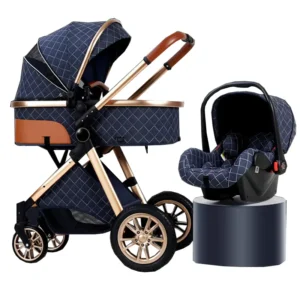 Sale Travel System Luxury Baby Stroller 3 in 1 With Carrycot and Carseat