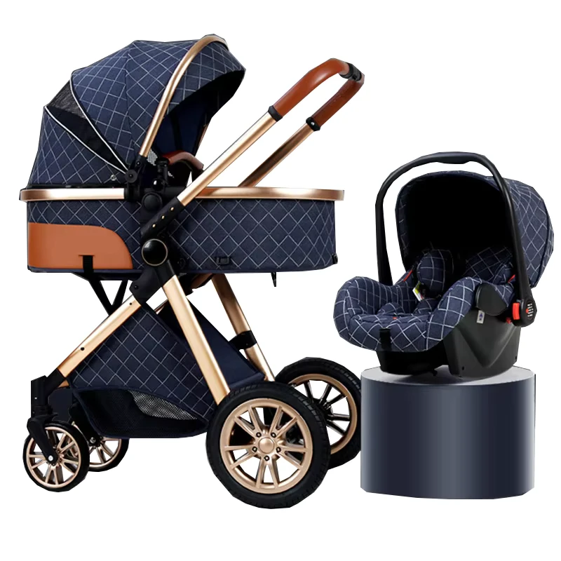 Sale Travel System Luxury Baby Stroller 3 in 1 With Carrycot and Carseat