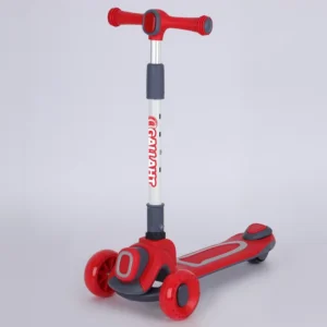 Scooter Children Adjustable Height Foldable with PU Wheels for Kids Ages 4-10 Years Lightweight Outdoor Entertainment