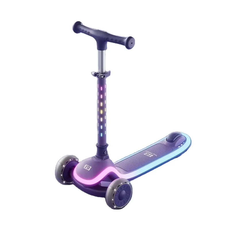 Scooter Kids New Model Foldable Lightweight with Bluetooth Music for Children Ages 3-12 Years MODERN