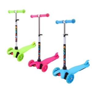 Scooter Kids Steel Portable Mini Scooter Blue