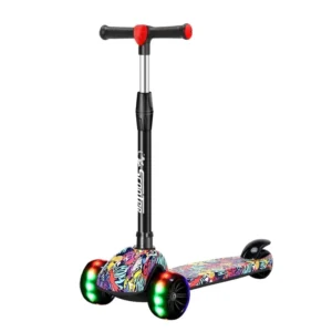 Scooter for Children Aged 1-3 and 6-12 Years Model 818 for Boys and Girls 3-Wheel Design