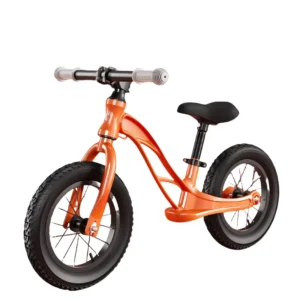 Seat Height Adjustable 12″ Magnesium Alloy 30KG Load Capacity Kids Balance Bike for 2-6 Years Old