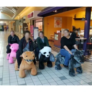 Shopping Malla Electric Montable Animals Coin Operated Stuffy Animal Ride in Mall