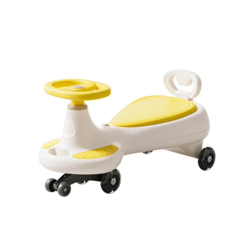 Silent Anti Rollover Music Scooter for Kids 0 4 Years Old Adults Can Ride Children's Swing Car