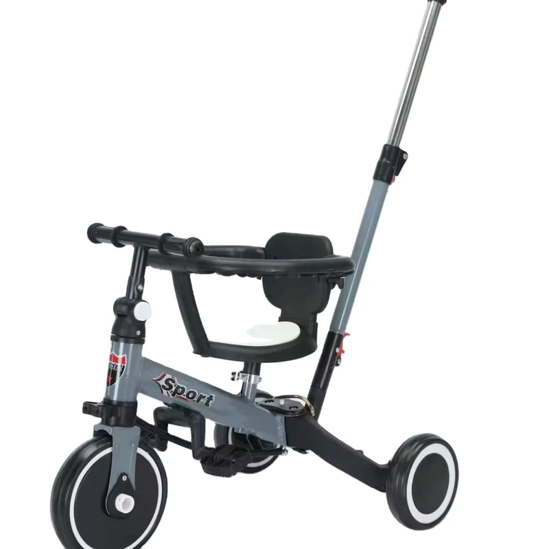 Simple and Stylish Kids Tricycle 2 4 Years Old Outdoor Riding High Carbon Steel Frame Adjustable Pushbar
