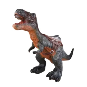 Simulation Big Soft Rubber Ride on Dinosaur Animals Toy With Light