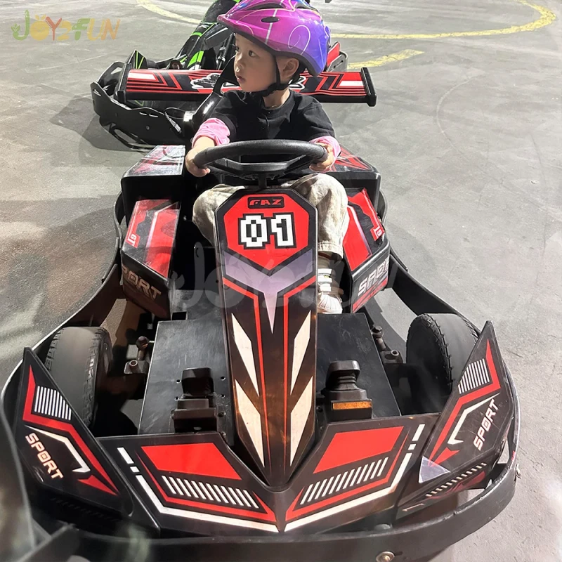 Single Electric Go Kart for Kids Adults Durable Plastic Indoor Racing Equipment for Home Use Amusement Park Rides Outdoor Type