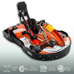 Single Seat Leisure Go Kart with Emergency Kill Switch for Added Safety During Operation