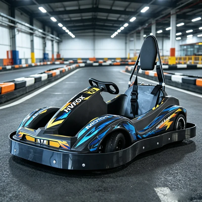 Single Seater Family Fun Durable Frame Powerful Torque Safe Hydraulic Brake Adult Electric Go Kart with Seat Belt
