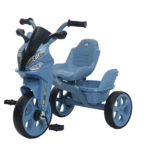 Single Speed Kids Tricycle with Light & Music Steel Frame Training Wheels for Ages 1-7 with Ce En71