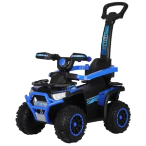 Sliding Ride on Kids Slide Car Plastic Stroller Car 4 Wheels Baby Push Walker Toy Car with Push Bar