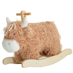 Small Kids Yak Shaped Chair Rocking Horse Kids Plush Toys Soft Toddler Toys