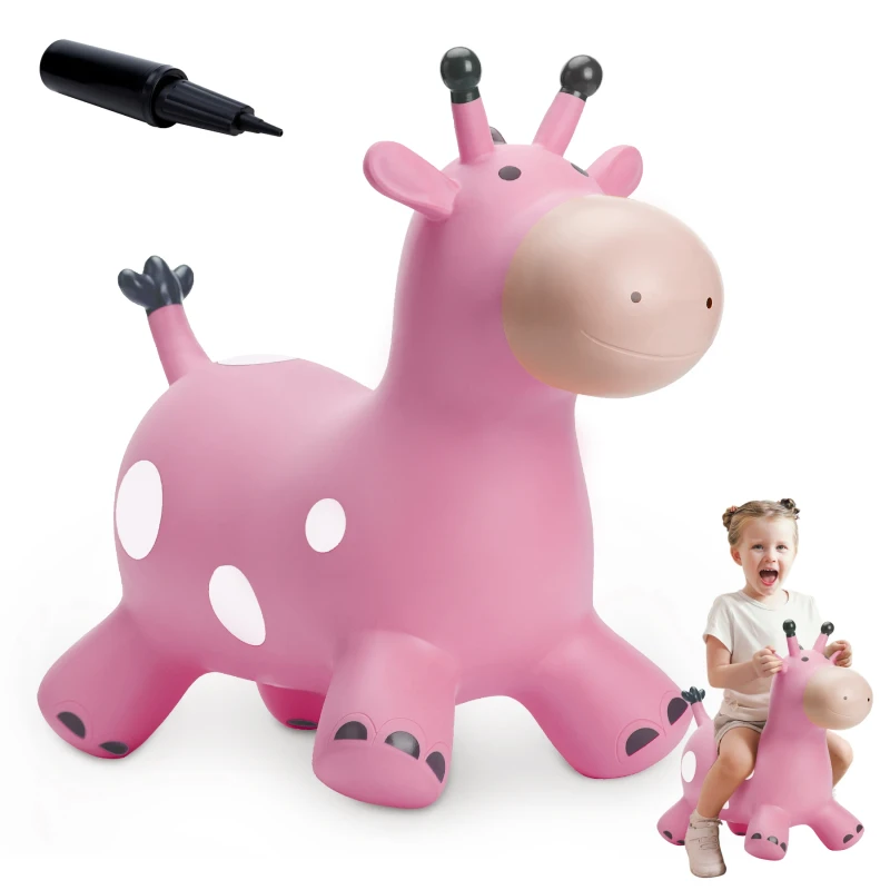 Soft Play Inflatable Toy Dinosaur Kids Ride on Toy Plastic Bouncy Hopper Inflatable Animal Hopper for Kids