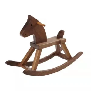 Solid Wooden Kids Toddler Rocking Animal Riding Rocking Horse Toy