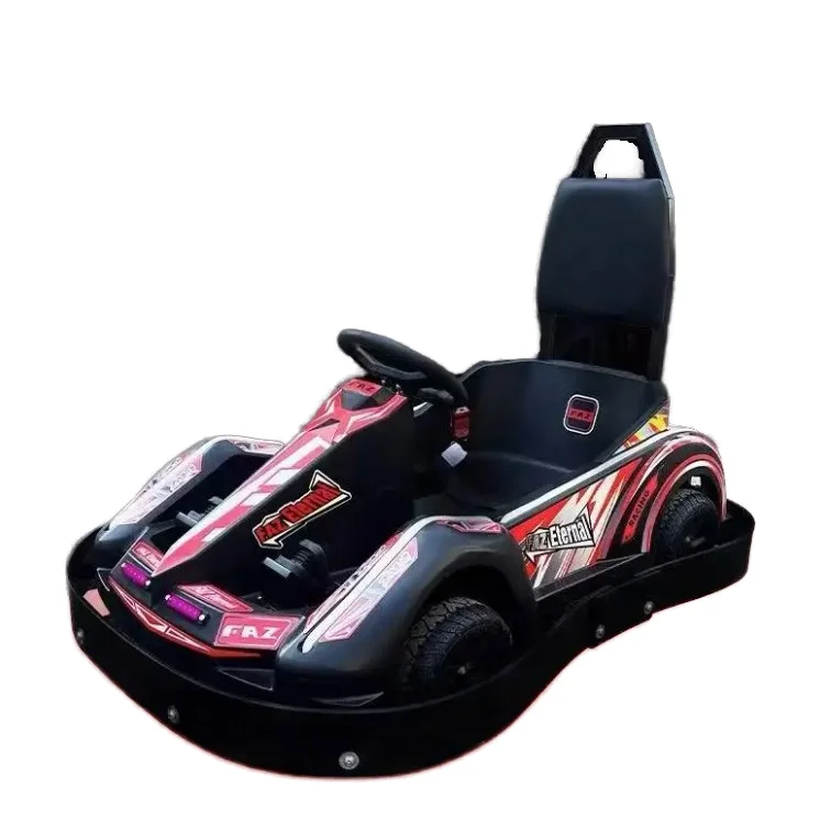 Source Factory Outdoor Playground Racing Car Electric Go Kart Four Wheel Drift Karting 500W 38km/h for Kids