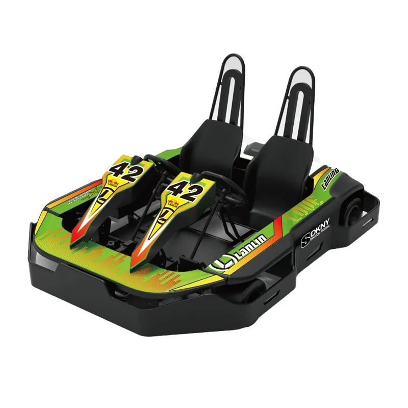 Sports Entertainment Racing Electric Shaft Drive 2 Seater Go Kart with 72V 4000W Motor for Kids Adults