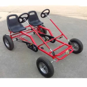 Square Drift Pedal Go Karts Universal 6-Inch Wheels with Chain Drive Max Load 100kg for Outdoor Adult & Child Amusement