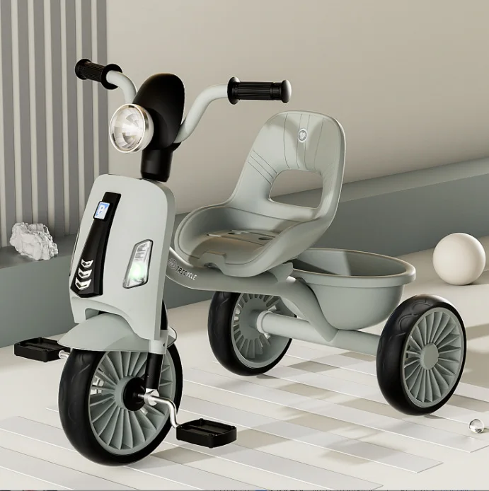 Stable Balance Design Light Music Baby Tricycle Stroller Stable Structure Baby Tricycle for 2 Years Old