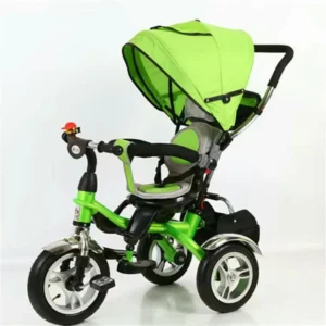 Steel Kids and Baby Push Tricycle with Cover and Music for 2 to 4 Years Old Children