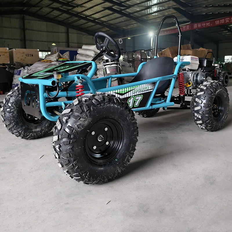 Steering Wheel Off-Road Go-Kart with Differential 8/10 Inch Tire Kart for Children Adults Outdoor Amusement Kart